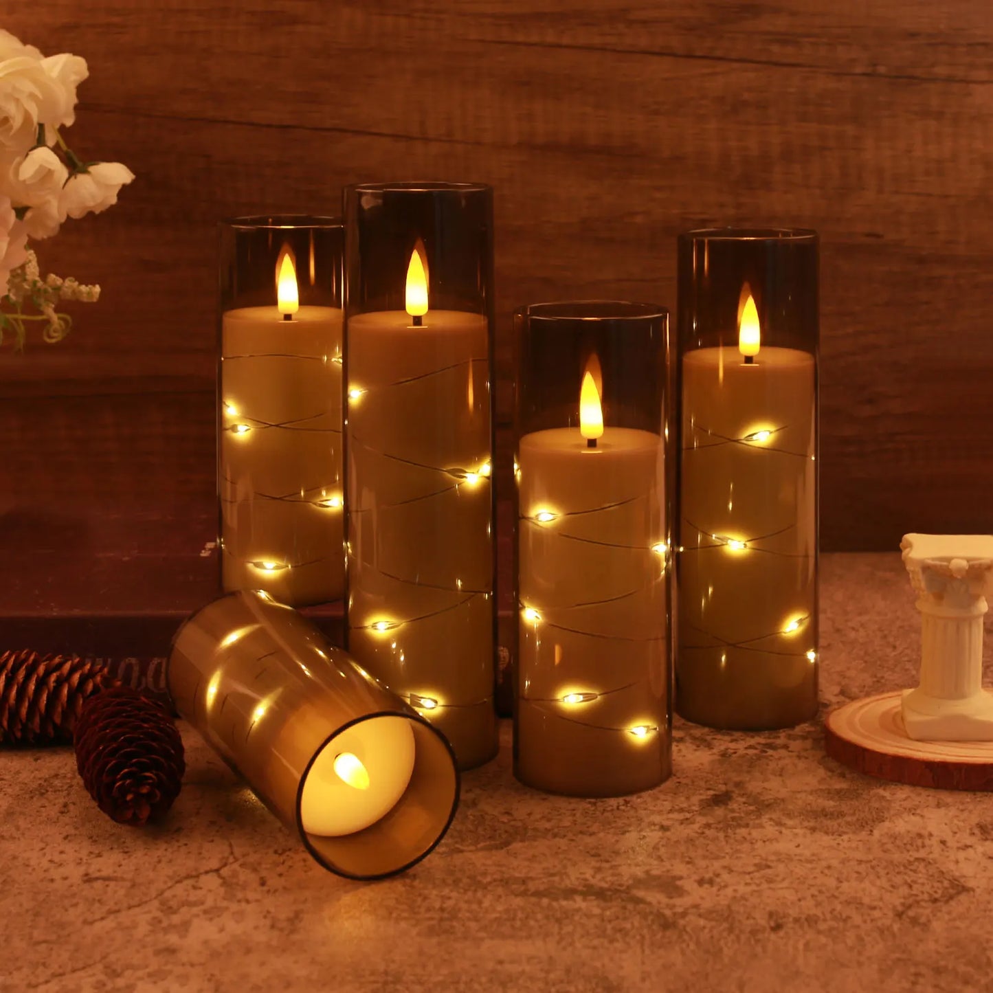 5 Deluxe Flameless LED Candles