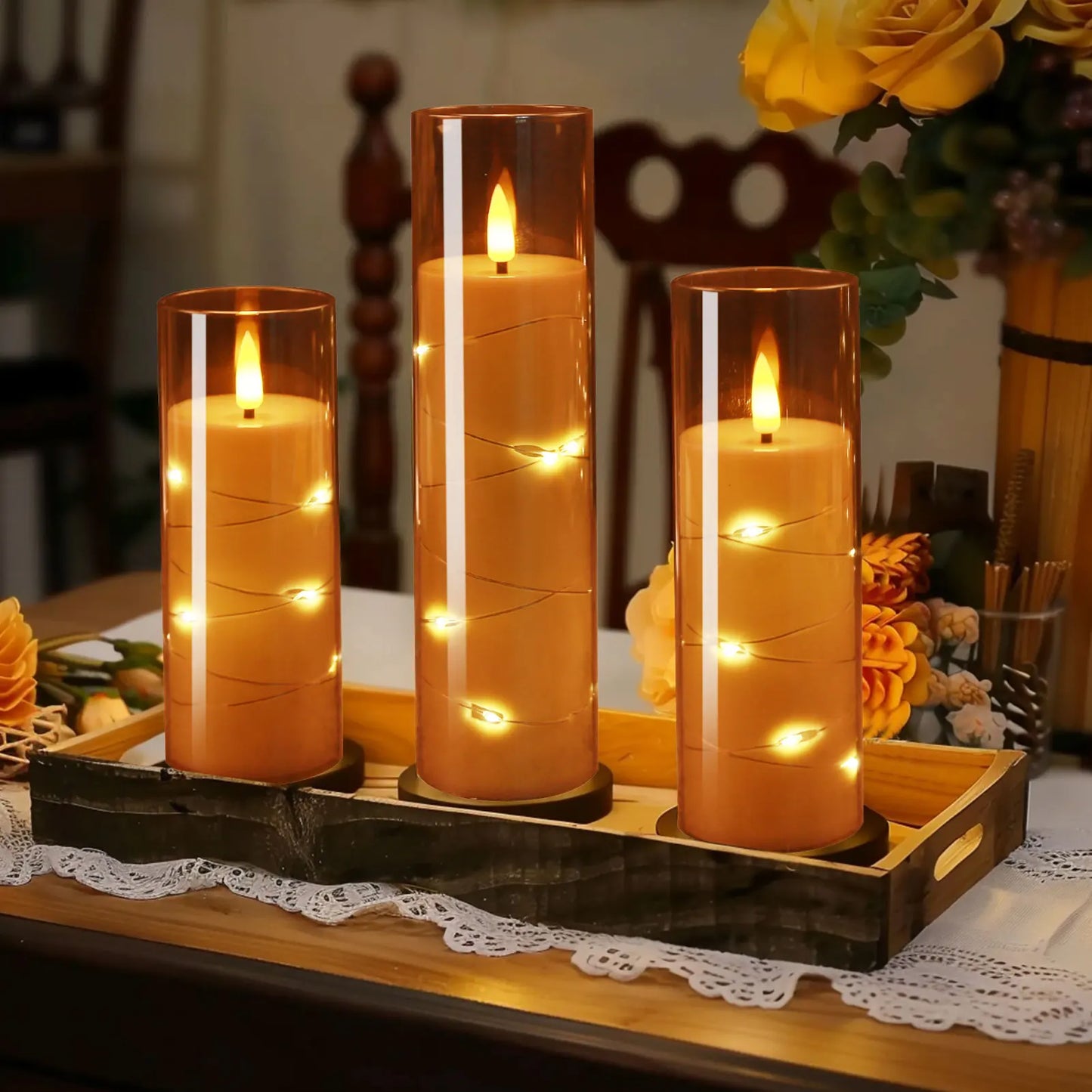 5 Deluxe Flameless LED Candles