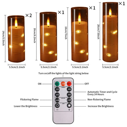 5 Deluxe Flameless LED Candles